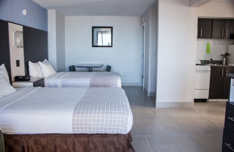 Guest room at Atlantic Ocean Palm Inn.