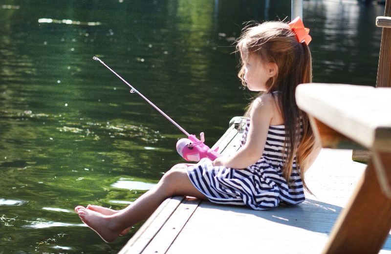 Fishing at Taylor-Made Deep Creek Vacations.