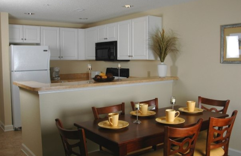 Kitchen And Dining View at Holiday Sands Resort