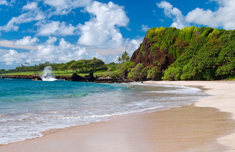 Beach at Travaasa Hana, Maui.