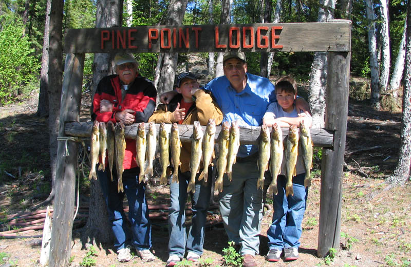 Fishing at Pine Point Lodge & Outposts.