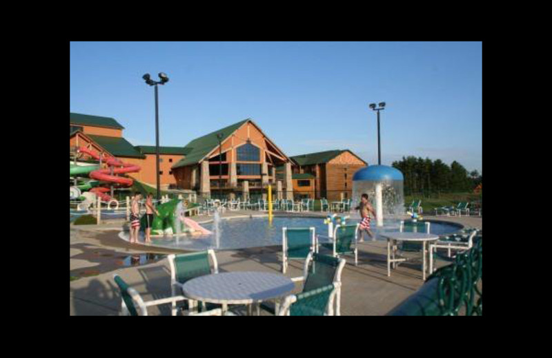 Outdoor pool at Three Bears Lodge.