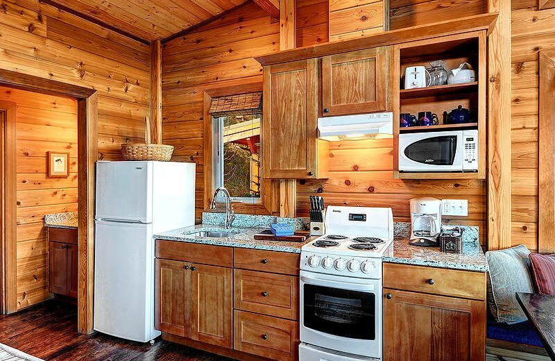 Guest kitchen at Snug Harbor Marina Resort.