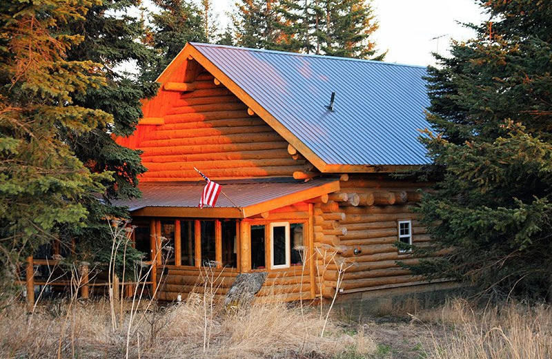 Cabin exterior view at Bear Paw Adventure.