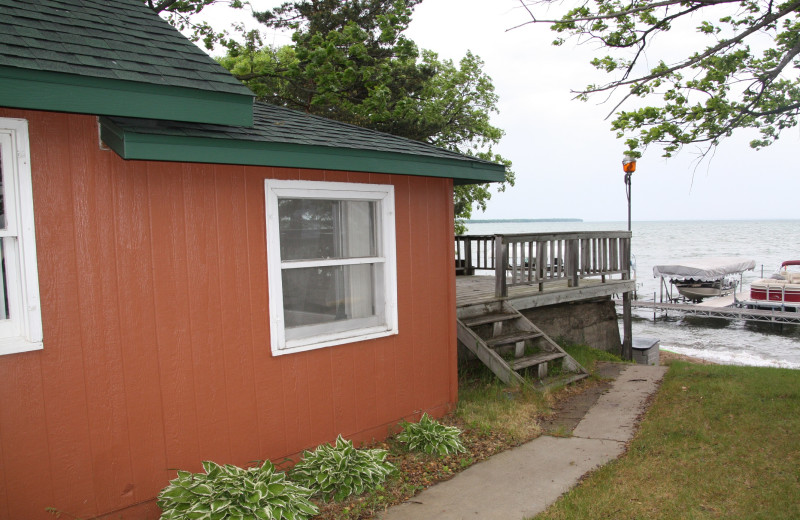 Cabin exterior at The Lodge on Otter Tail Lake.