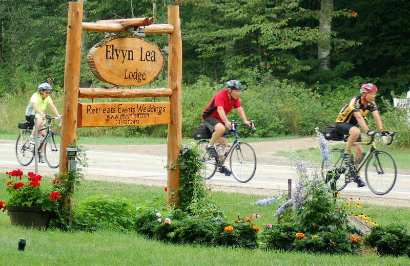 Biking at Elvyn Lea Lodge.