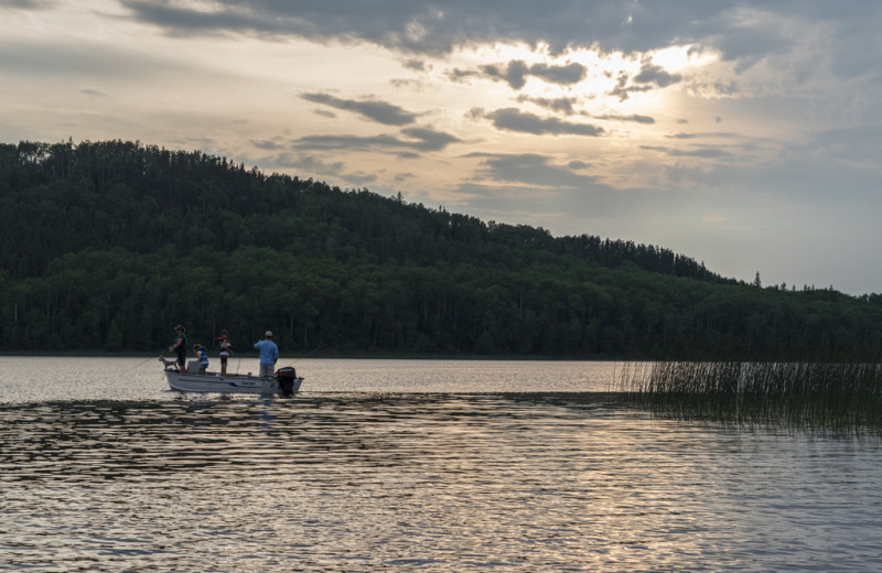 Fishing at Elk Lake Wilderness Resort.