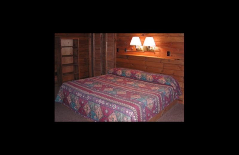 Guest room at Northern Lake George Resort.