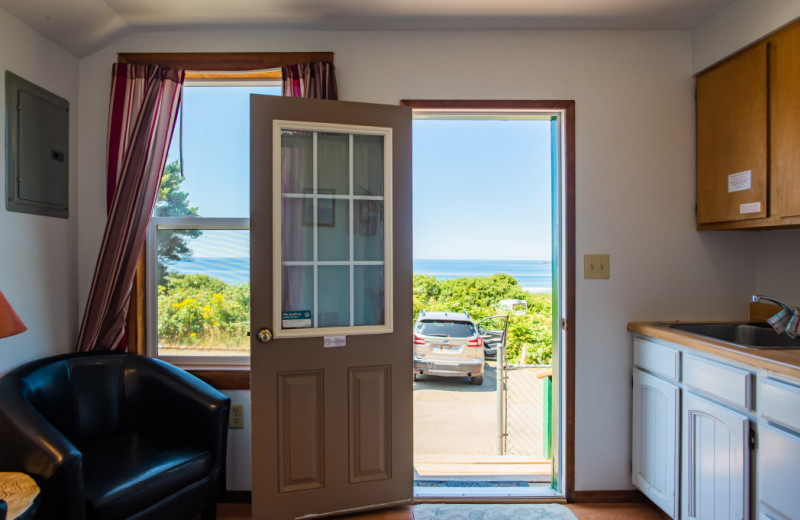 Cabin interior at Oceanside Ocean Front Cabins.