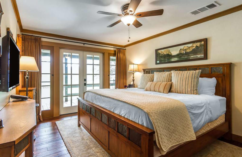 Guest room at Sierra Sky Ranch Resort.