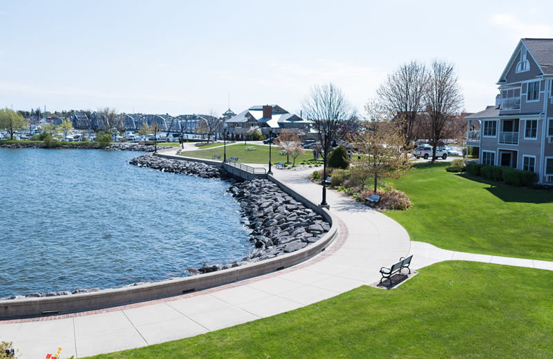 Lake view at Bridgeport Waterfront Resort.