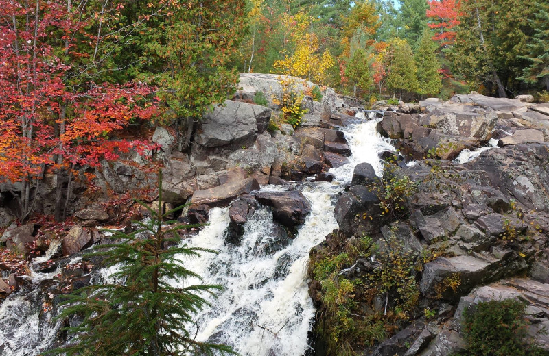 Waterfall at Torbay Cottage Resort.