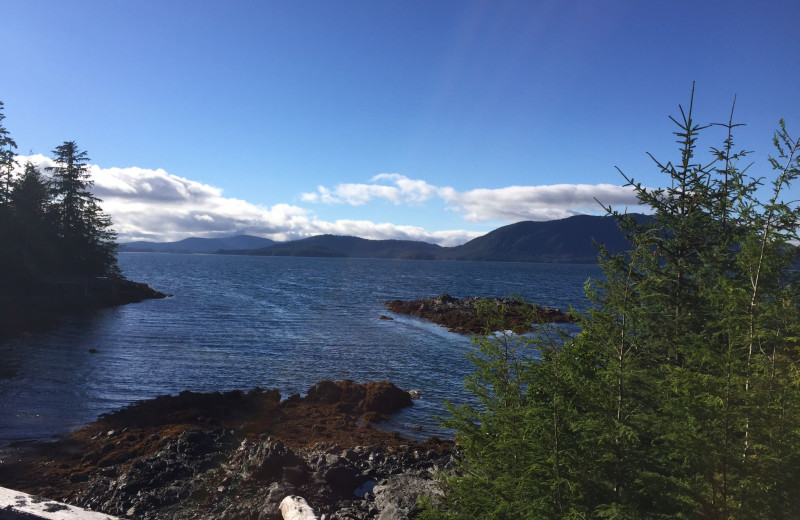 Lake view at Alaska's Big Salmon Lodge.