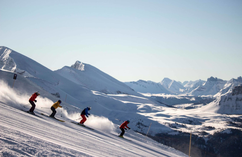 Skiing at Delta Banff Royal Canadian Lodge.