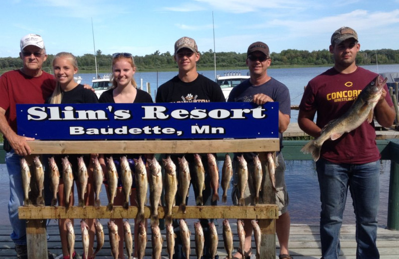 Fishing at Slim's Resort.