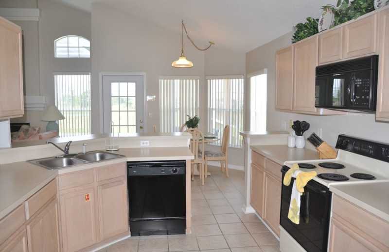 Rental kitchen at Sunkiss Villas.