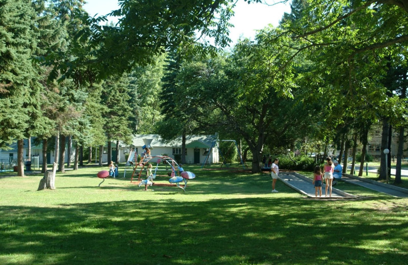 Kid's playground at Chestnut Grove Resort.