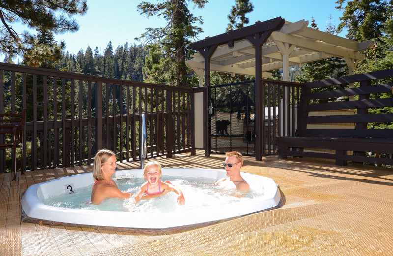 Hot tub at The Ridge Resorts.