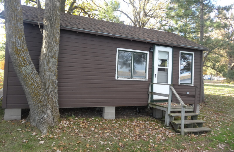 Cabin exterior at Twin Oaks Resort & RV Park.