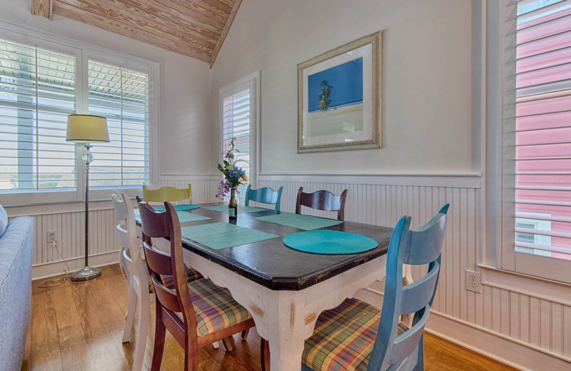 Rental dining room at Realty World - First Coast Realty.