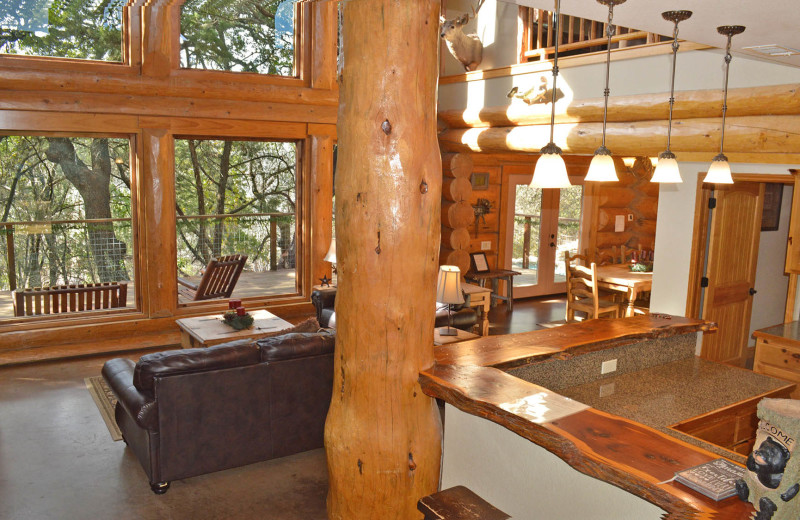 Rental interior at Log Country Cove.