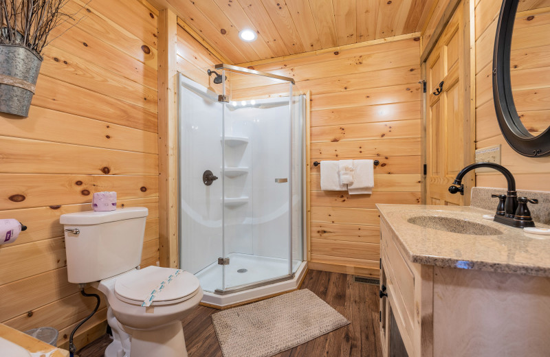 Bathroom at American Patriot Getaways - High Country.