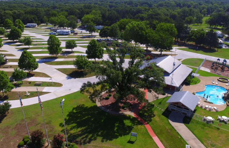 RV campground at Mill Creek Ranch Resort.