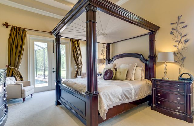 Rental bedroom at Luxury Reunion Rentals.