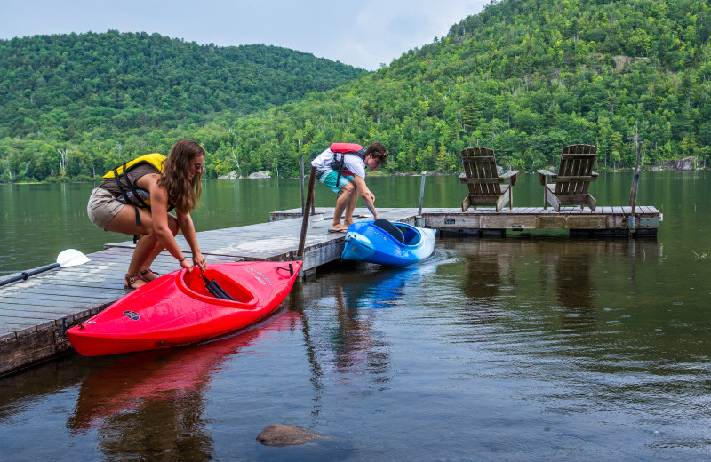 Kayaking at Garnet Hill Lodge.