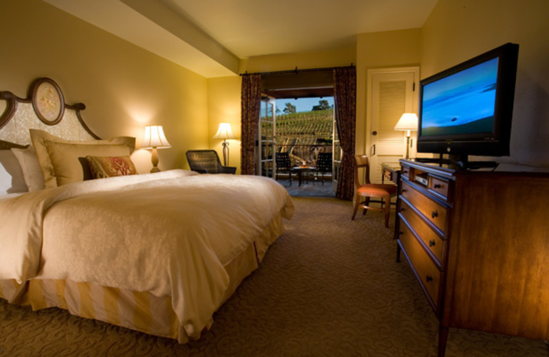 Guest room at The Meritage Resort and Spa.