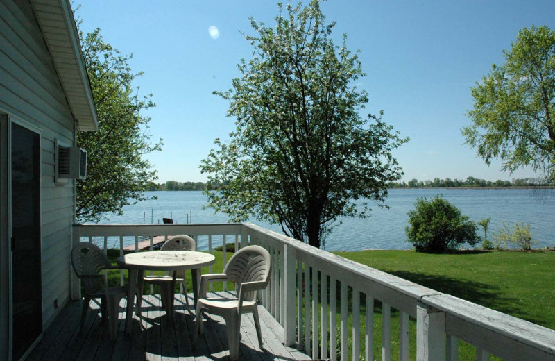 Cottage deck at The Shores of Fox Lake.