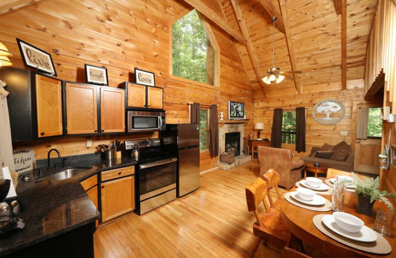 Cabin interior at Little Valley Mountain Resort.