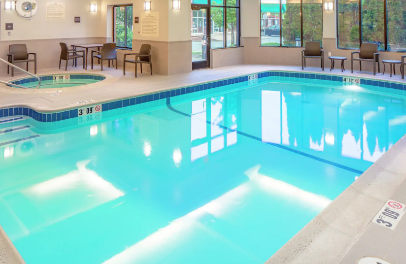 Indoor pool at Hilton Garden Inn Plymouth.