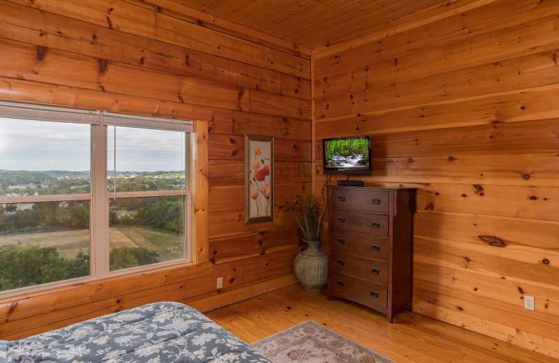 Bedroom at American Patriot Getaways - Pigeon Forge View.