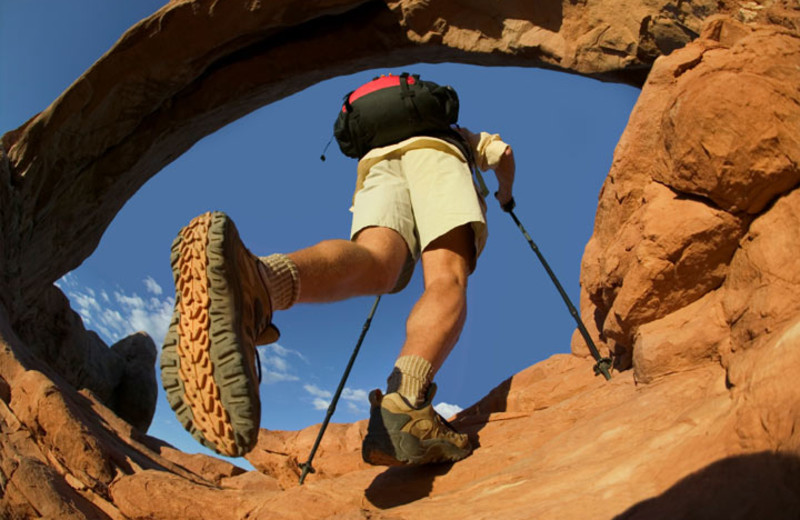 Hiking near Moab Under Canvas