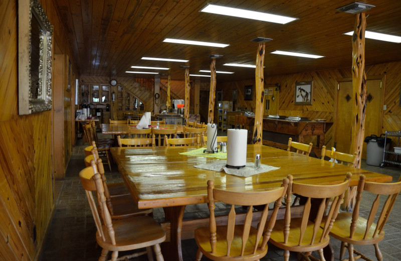 Dining at Silver Spur Guest Ranch.