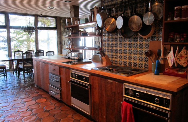 Rental kitchen at Vacation Cottages.