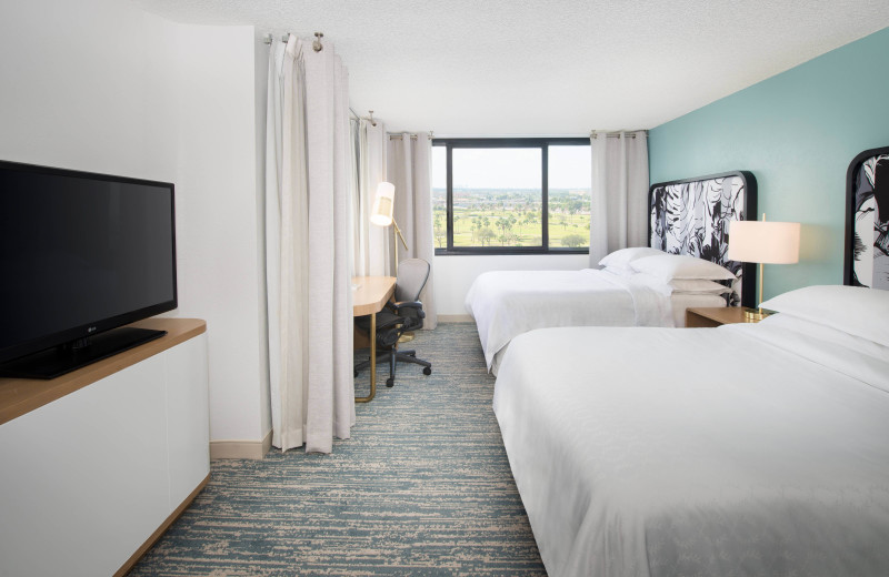 Guest room at Sheraton Miami Airport Hotel & Executive Meeting Center.