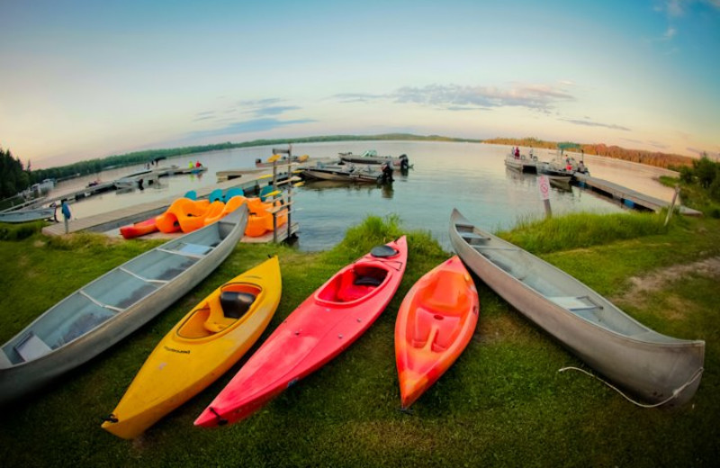 kayak on shore at kayak. 