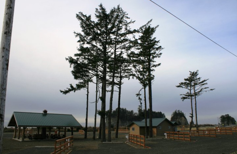 Exterior view of Quileute Oceanside Resort.