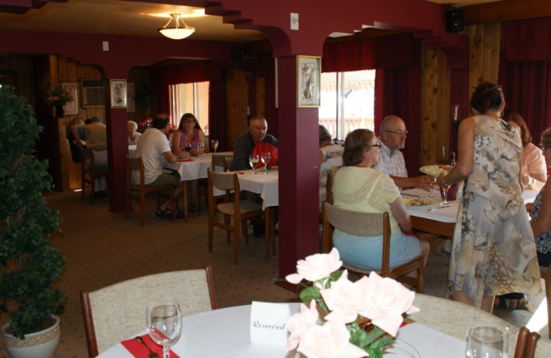 Dining at Rocky Mountain Springs Lodge.