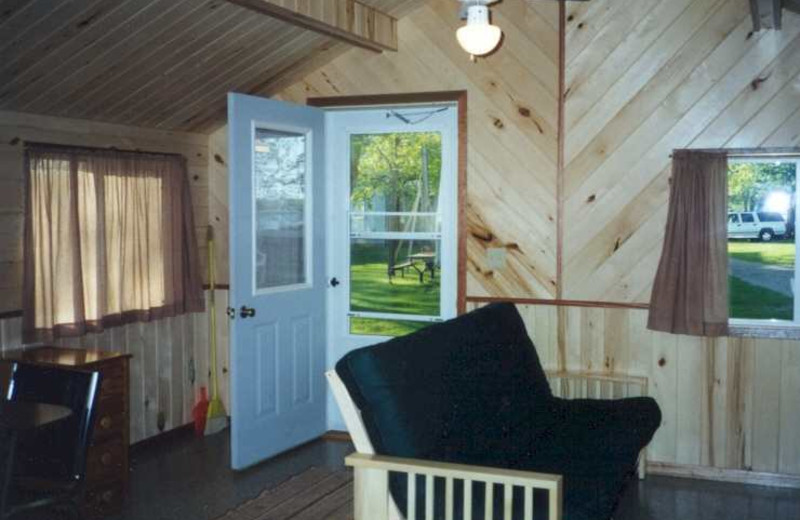 Cottage interior at Limmer's Resort.