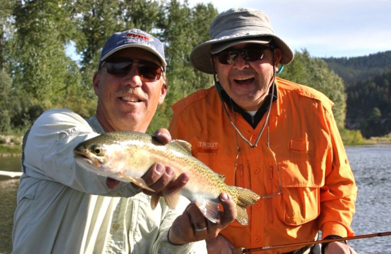 Fishing at Montana River Lodge.