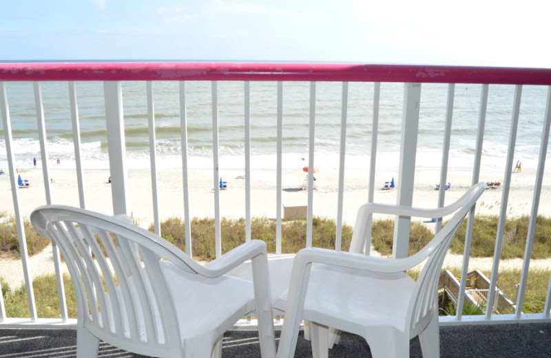 Balcony view at Crown Reef Resort.