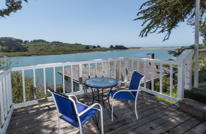 Balcony view at Jenner Inn and Cottages.