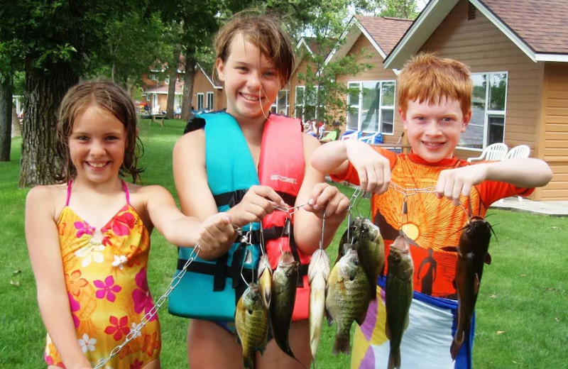 Fishing at Dickerson's Lake Florida Resort.