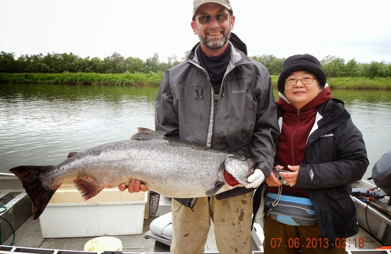 Fishing at Alagnak Lodge.