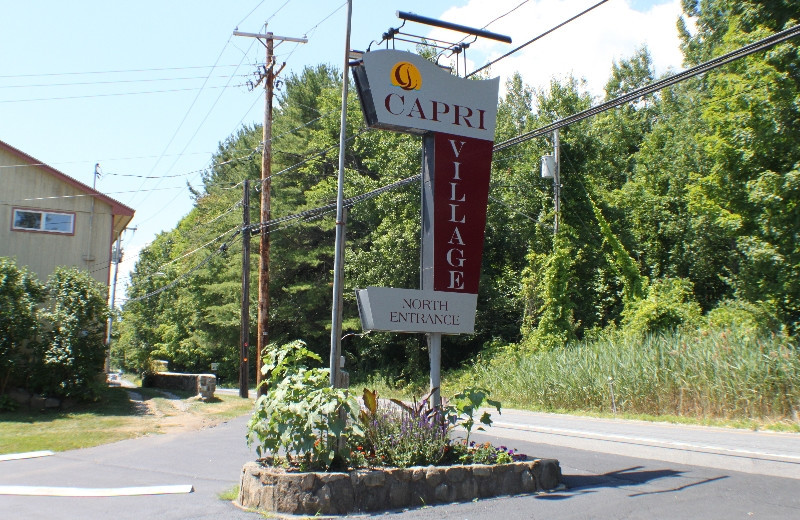 Entrance to Capri Village Resort.