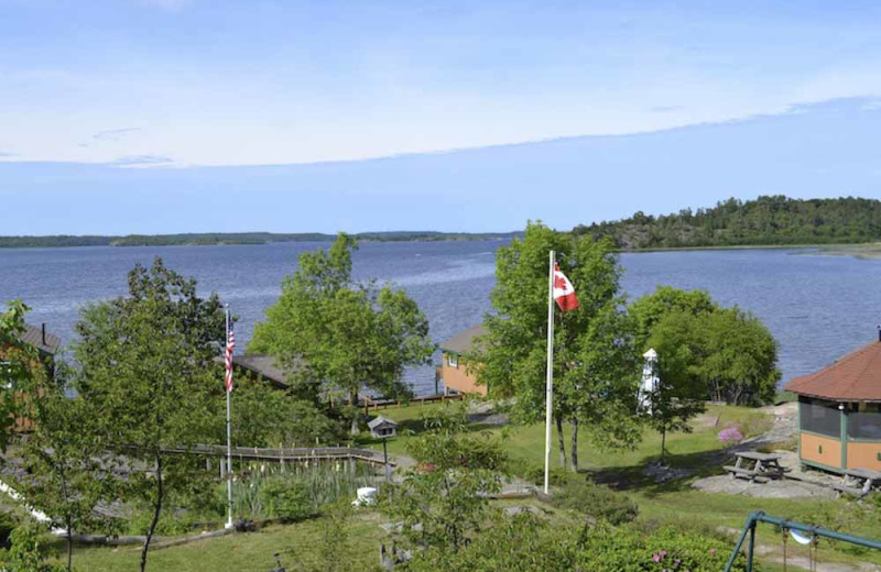 Lake view at Brennan Harbour Resort.