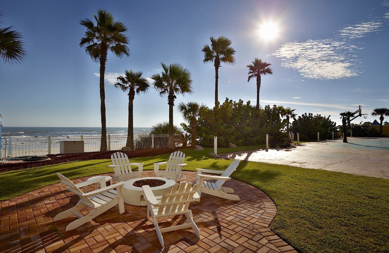 Patio at Plaza Resort & Spa.